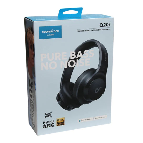 Anker SoundCore Q20i Wireless Headphones - Black - Blue