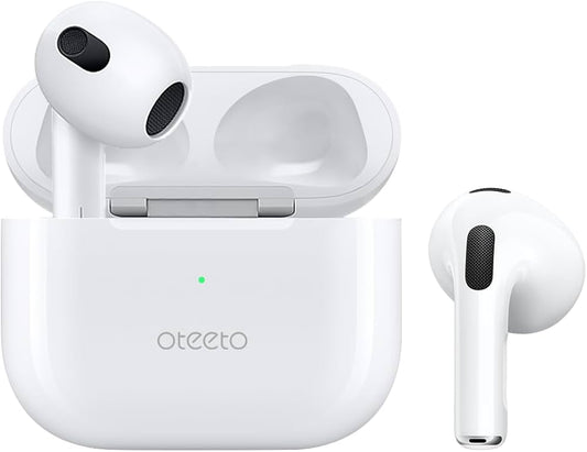 Oteeto OT4 True Wireless Earphone With Hifi Sound Quality Noise Cancellation and Wireless Charging Compatible With iOS Devices