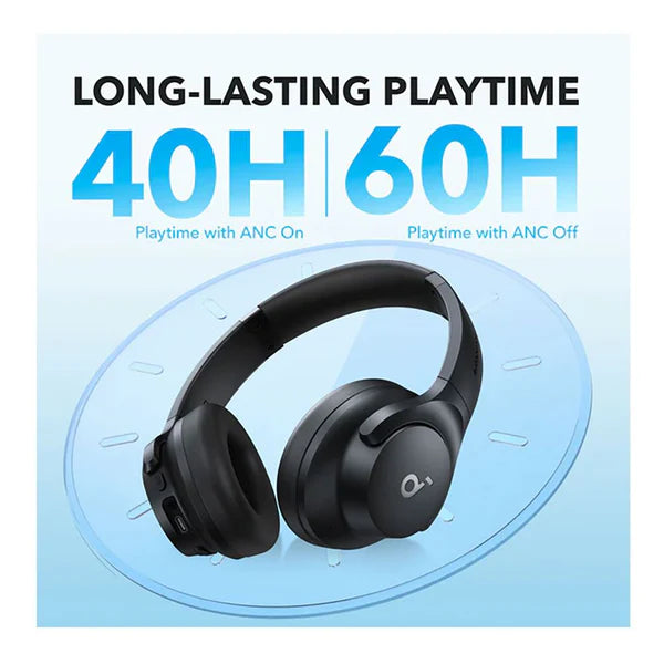 Anker SoundCore Q20i Wireless Headphones - Black - Blue