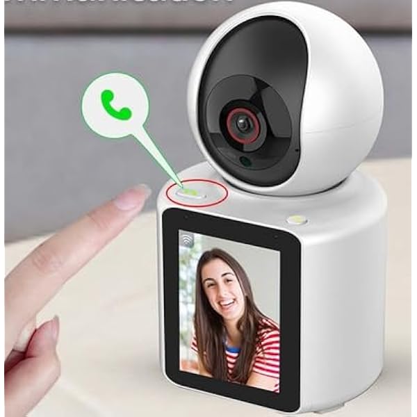 Video Calling Camera with 2.8 inch HD Screen,1080P Video Indoor Camera Actively Call with Phone App, Pet Camera