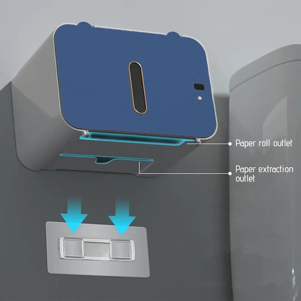 Paper Sensor Box Wall-mounted Smart Sensor Tissue Box, Sensor Automatic Paper Dispensin ...