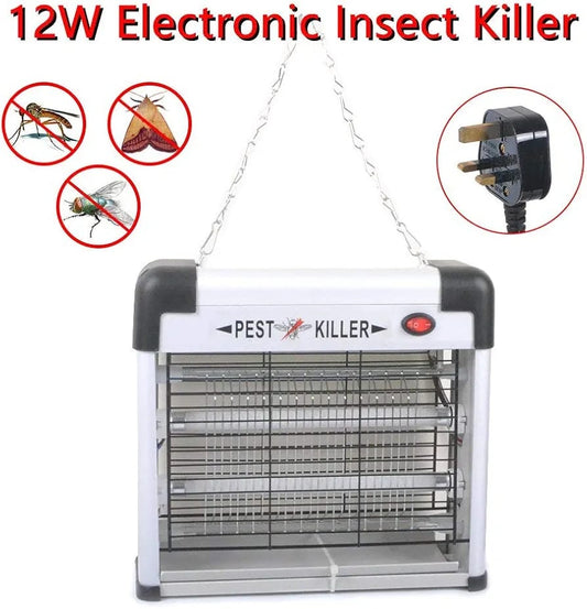 Electric Fly Killer, Insect Pest Control Bug Fly Zapper, UV Bulbs Light For Home Domestic & Commercial Use Café Room