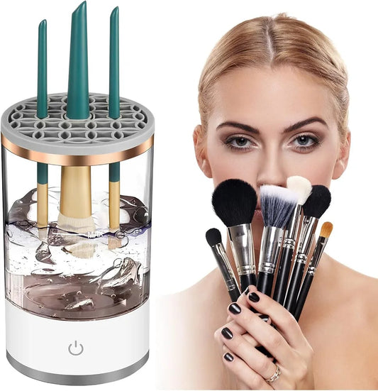 Makeup Brush Cleaner Machine, Make up Brush Cleaner Automatic Cosmetic Brush Cleaner Makeup Brush Tools for All Size Beauty Makeup Brushes Set