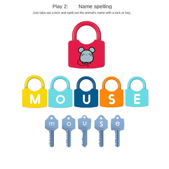 Abc Locks ABC Children's Learning Lock Alphabet Set with 26 Locks and 26 Keys fo ...