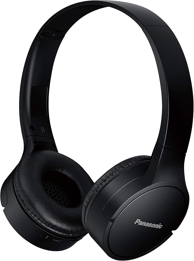 Panasonic RB-HF420BE-K Bluetooth On-Ear Headphones, Voice Control, Wireless, Up to 50 Hours Battery Life - Black