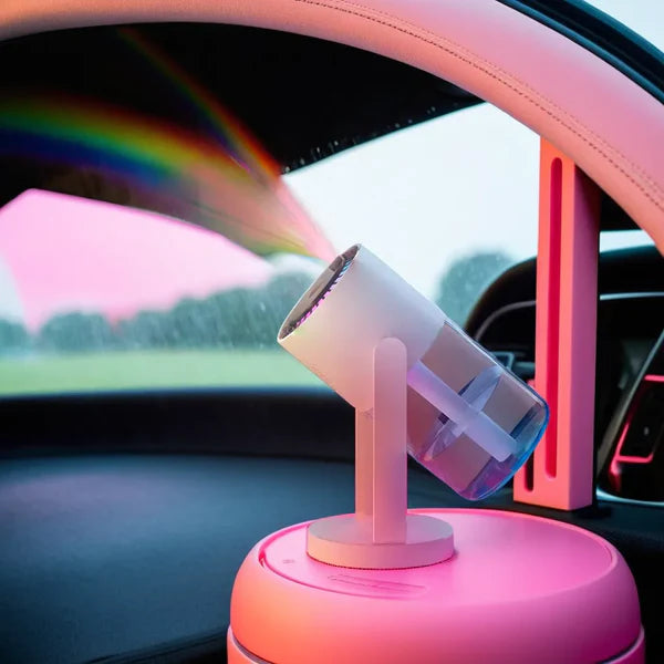 New Portable Usb Home Car Ultrasonic Mist Maker Humidifier With 7Colors Projection Led Romantic Starry Sky Lamp Humidifier