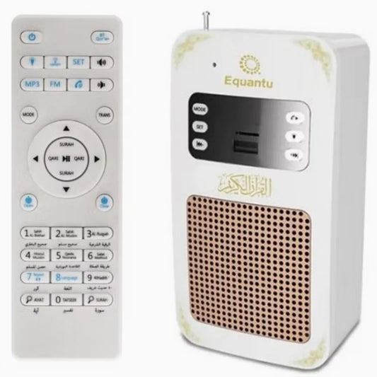 Equantu SQ-669 Smart Wall Plug Quran Speaker With Remote Bluetooth/Radio/Usb & SD