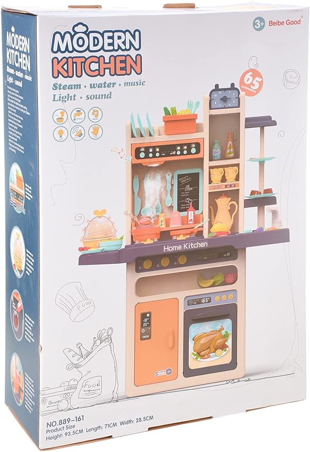 Beibe Good Modern Kitchen Set with Accessories 65 Pieces QLife Mart