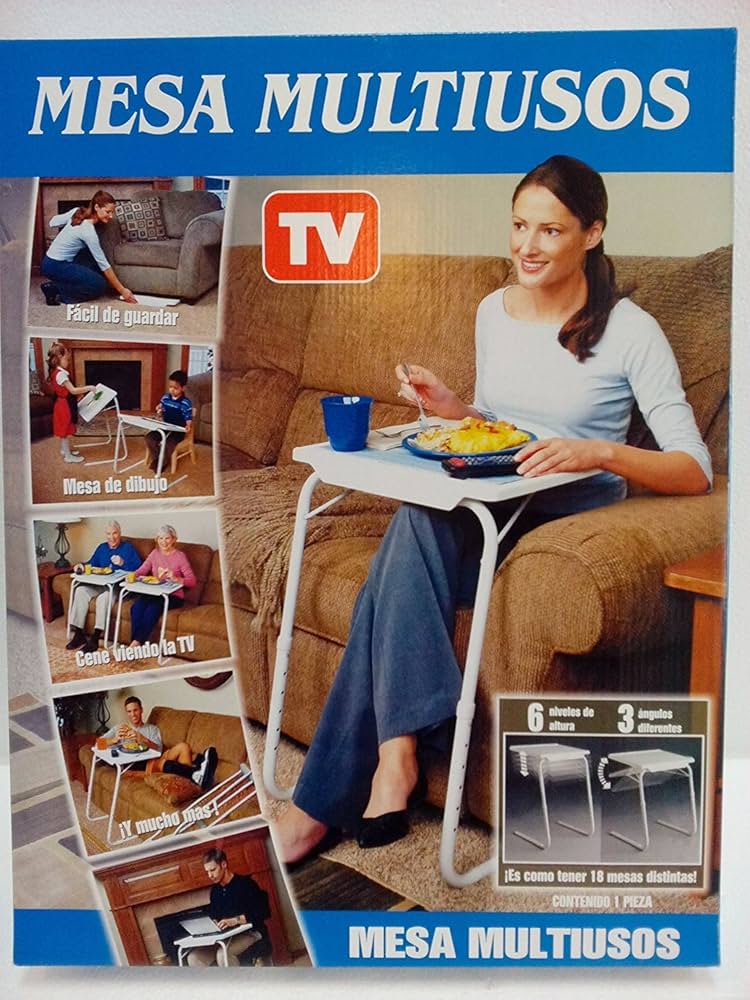 Adjustable Folding Table for TV, Dinner, Laptop, Travel Desk - Table Mate