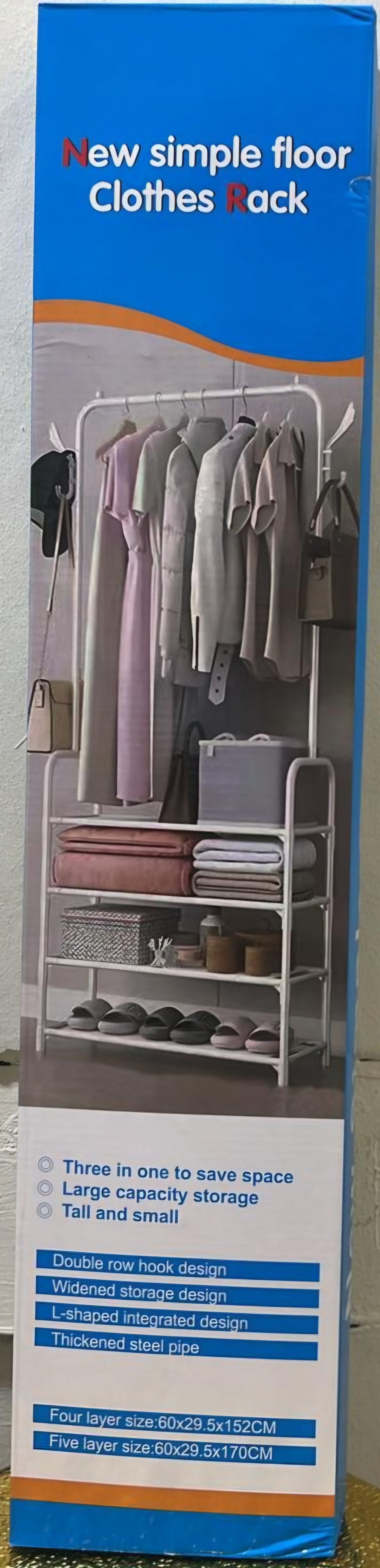 New Simple Floor Clothes Rack