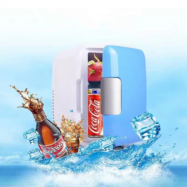 Mini Car Fridge - 4L Cooler and Warmer for Milk, Cosmetics, Snacks, Travel, Portable Refrigerator