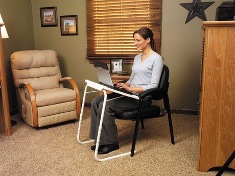 Adjustable Folding Table for TV, Dinner, Laptop, Travel Desk - Table Mate