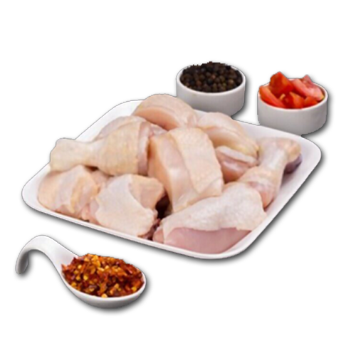 Full Fresh Chicken Without Skin (12 Pcs)