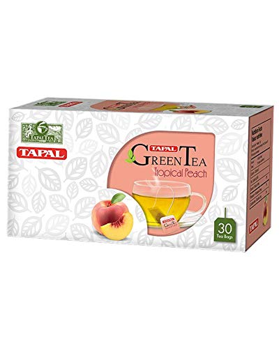 Tapal Tropical Peach Green Tea - (30 Tea Bags)